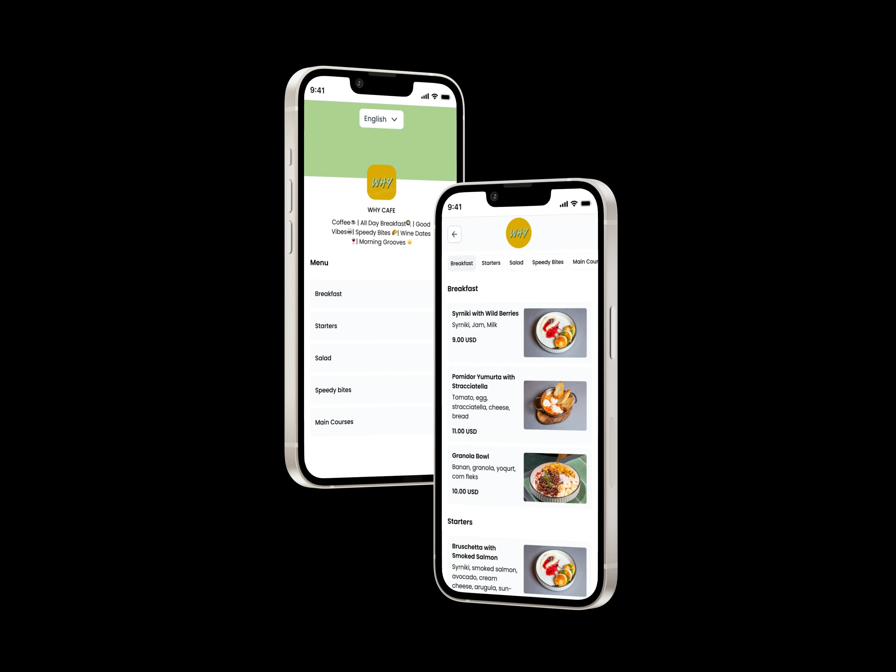 Restaurants and menus
